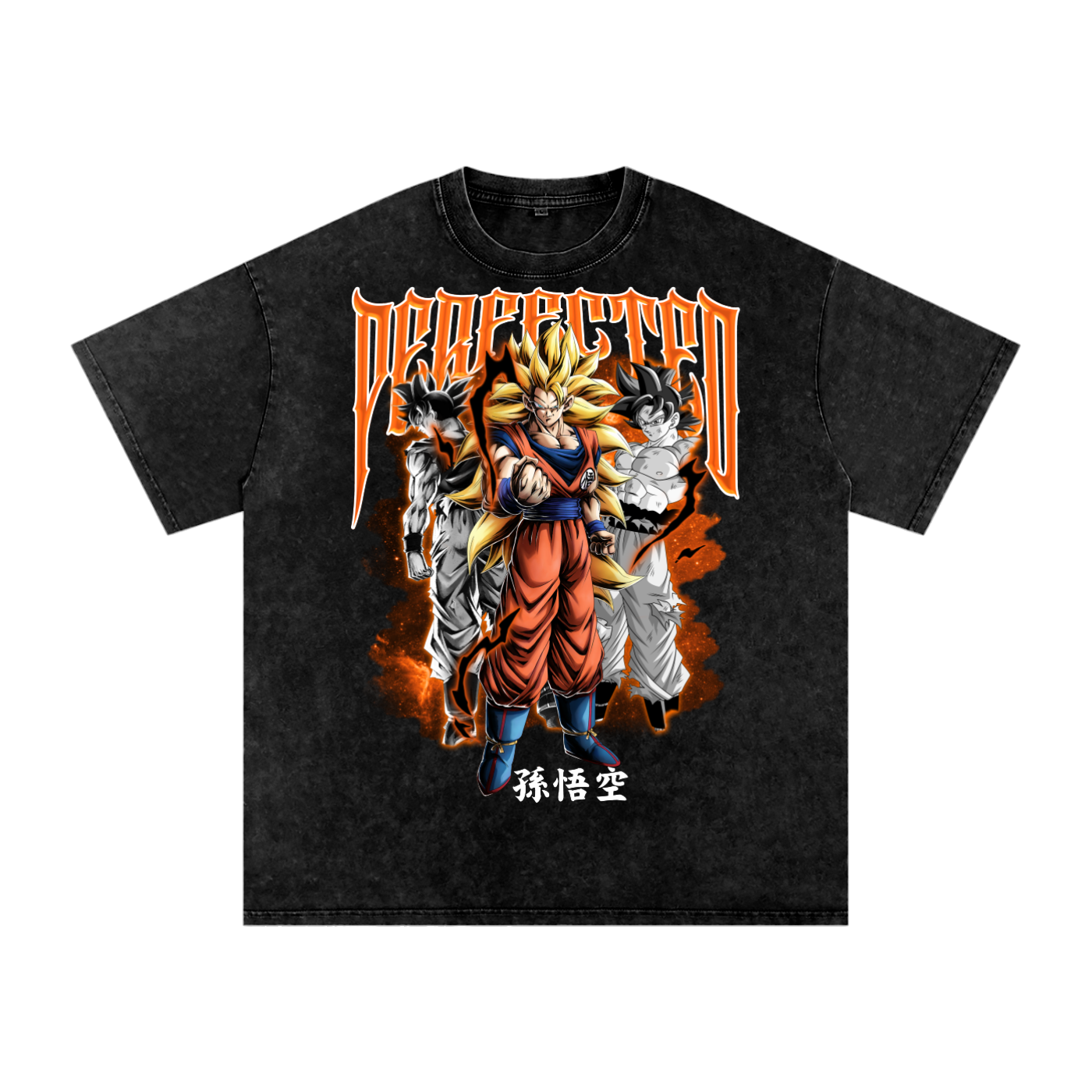 Goku Vintage Oversized T Shirt - SSJ3 Perfected