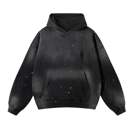 Essential Vintage Wash Frayed Hoodie