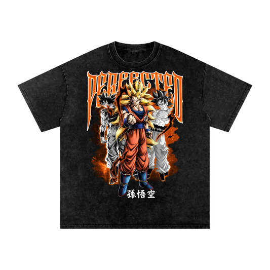 Goku Vintage Oversized T Shirt - SSJ3 Perfected