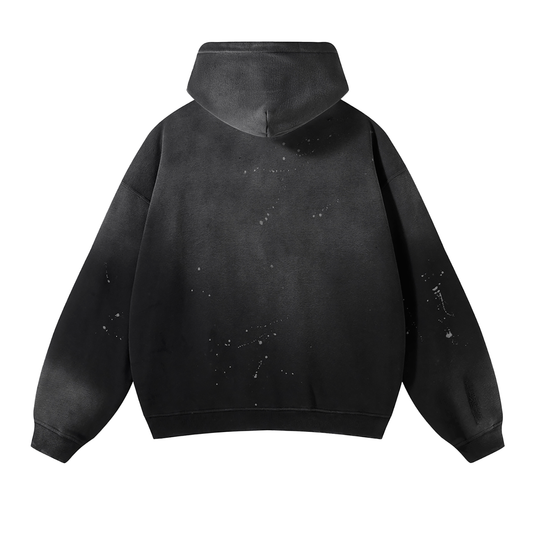 Essential Vintage Wash Frayed Hoodie