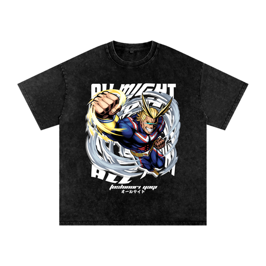 All Might Vintage Oversized T Shirt - Detroit Smash