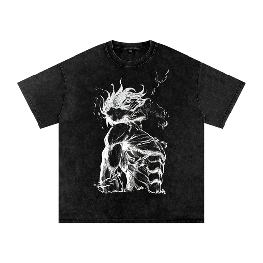 AOT Vintage Oversized T Shirt - Eren Yeager